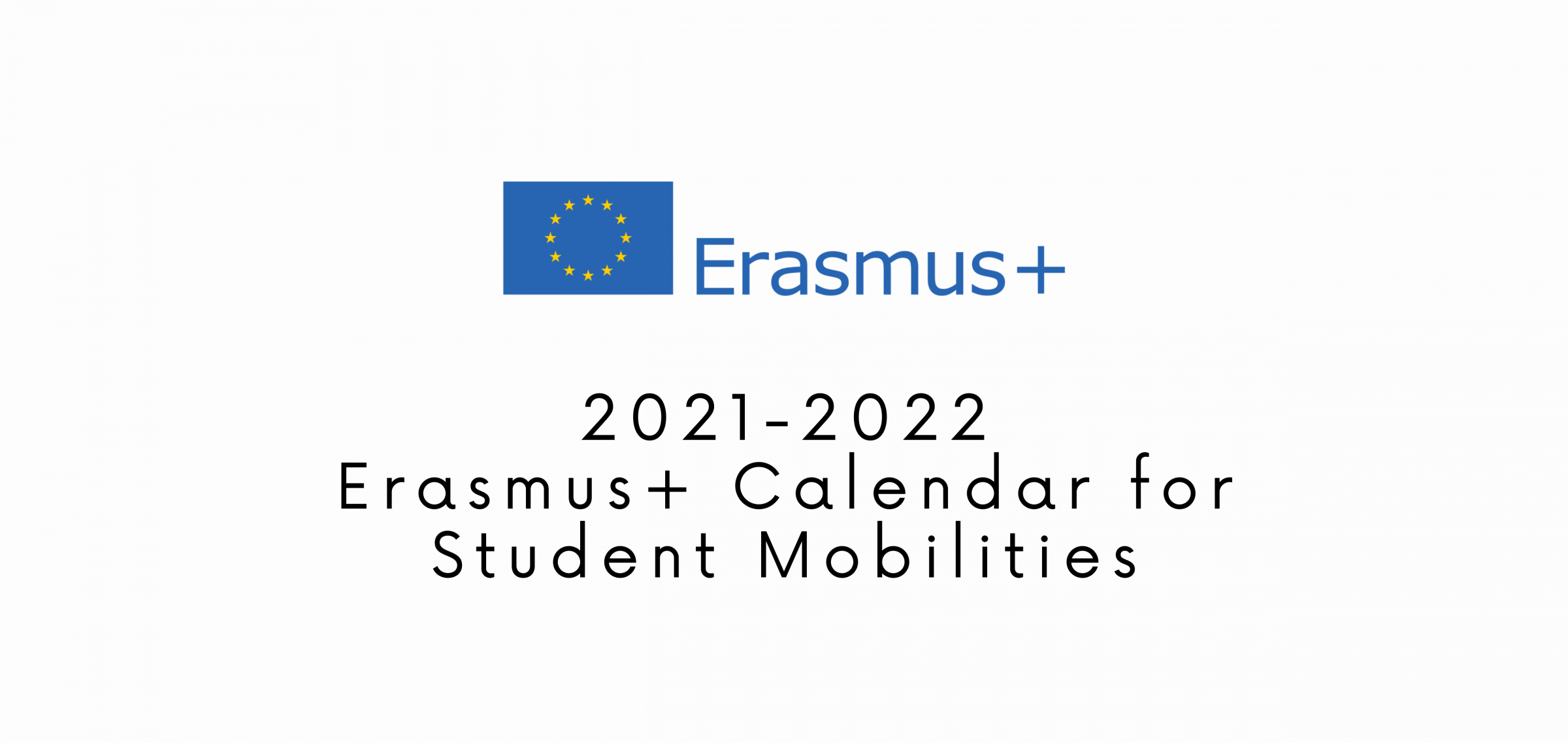 Erasmus+ Student Mobility Calendar