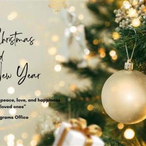 We wish you a Merry Christmas and a wonderful New Year!
