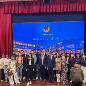 Representative of the Embassy of Azerbaijan Meets Azerbaijani Students at TED University